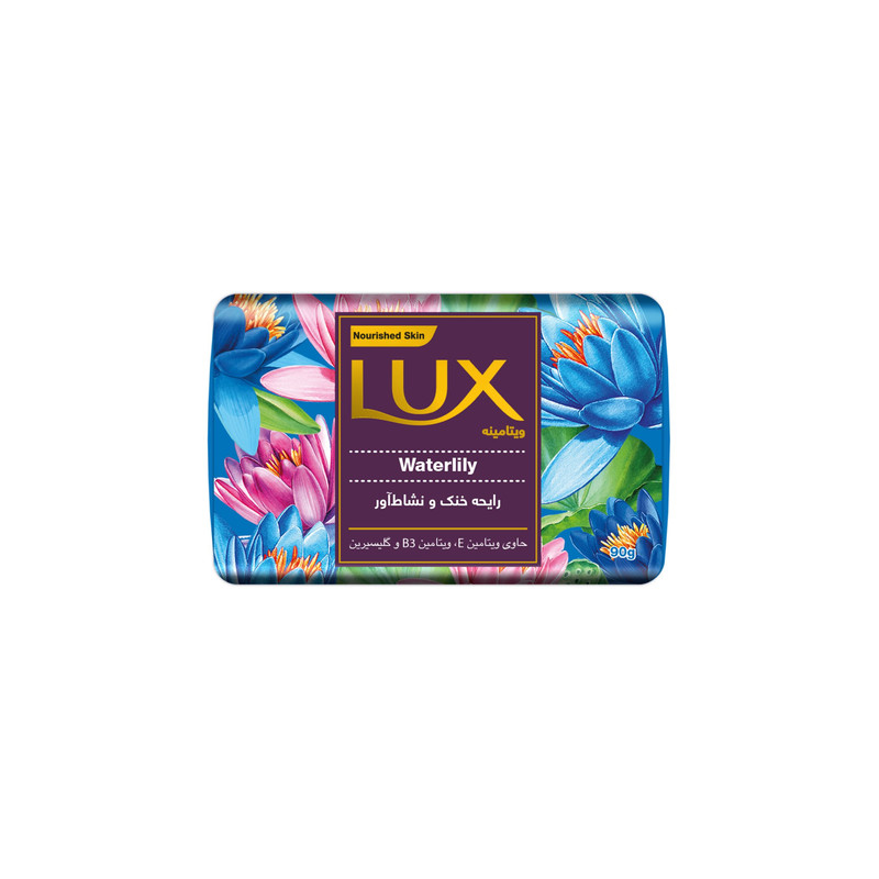 صابون شستشو waterlily لوکس - 90 گرم بسته 6 عددی