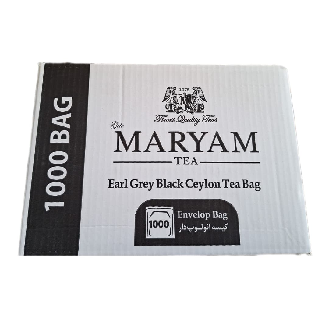 چای کیسه ای سیلان ارل گری مریم - کارتن 1000 عددی