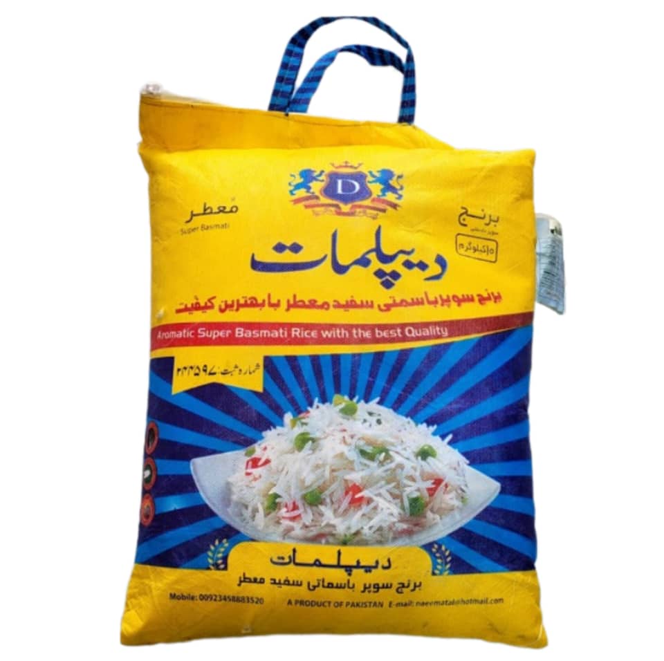 برنج پاکستانی معطر دیپلمات ( 100 کیلوگرم )