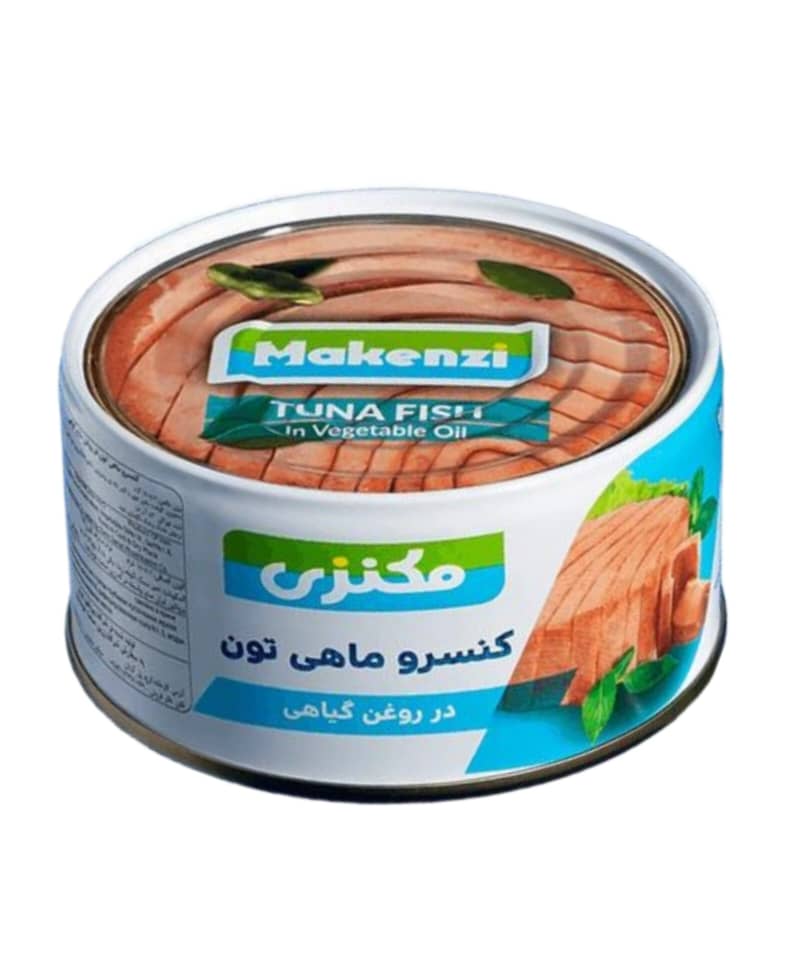 کنسرو ماهی تون در روغن گیاهی مکنزی - 180 گرم کارتن 24 عددی