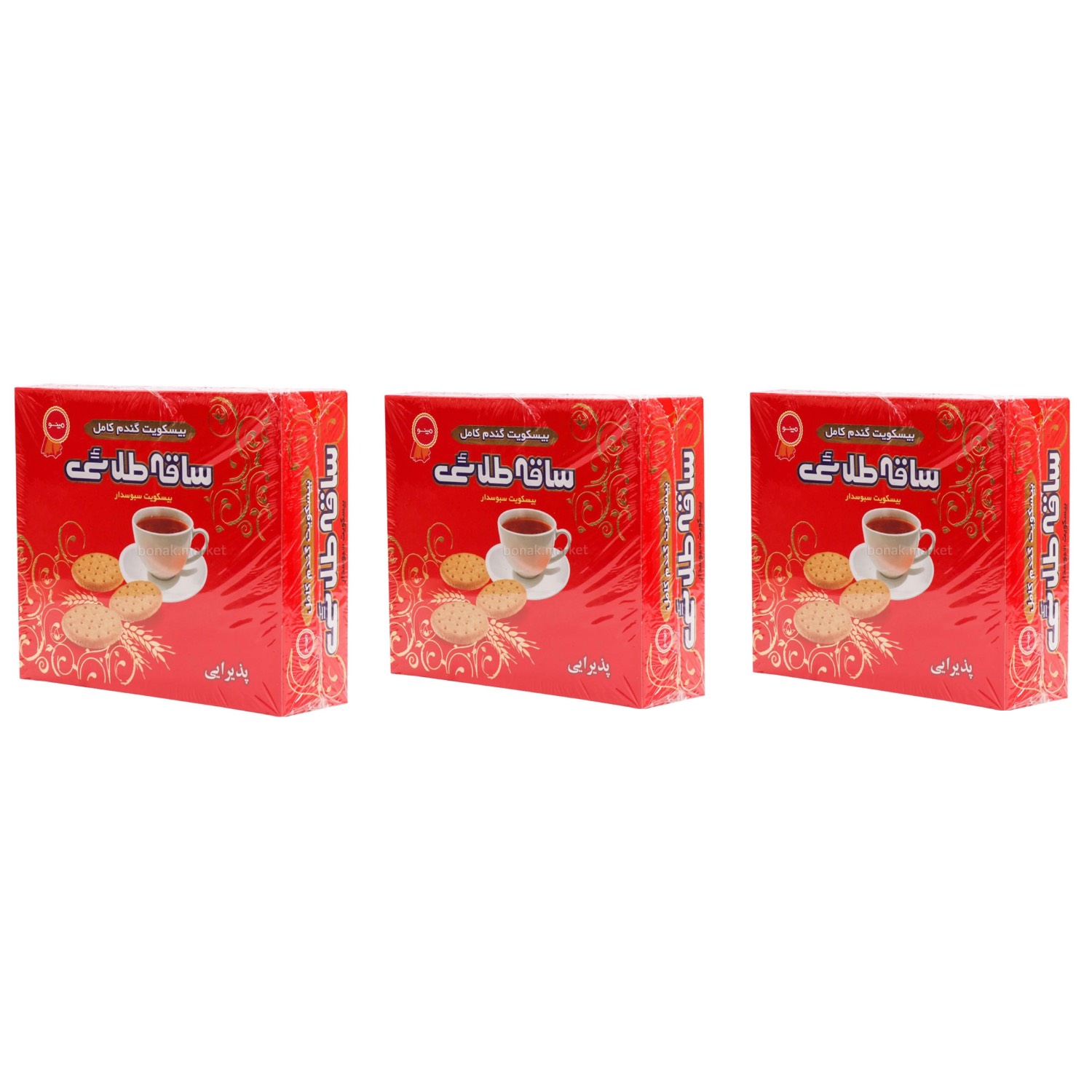 بیسکویت پذیرایی سبوسدار ساقه طلایی مینو - 700 گرم