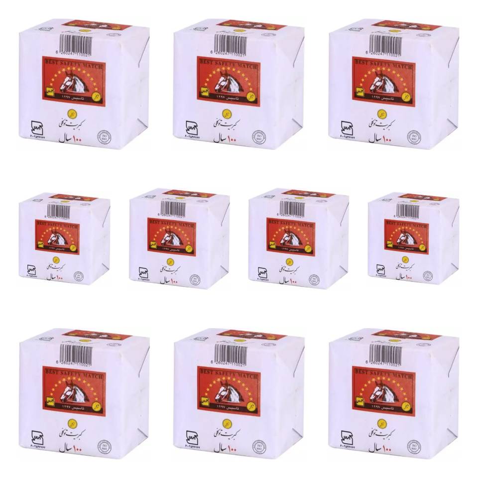 کبریت توکلی - 10 بسته 10 عددی