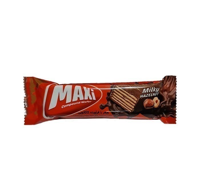 ویفر مکسی فندقی شیرین عسل - 30 گرم بسته 24 عددی