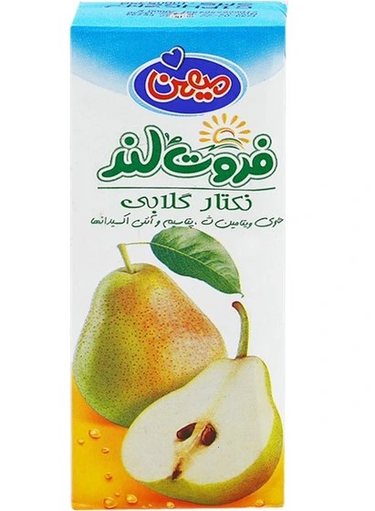 آبمیوه پاکتی گلابی میهن - 200 میلی لیتر 36 عددی