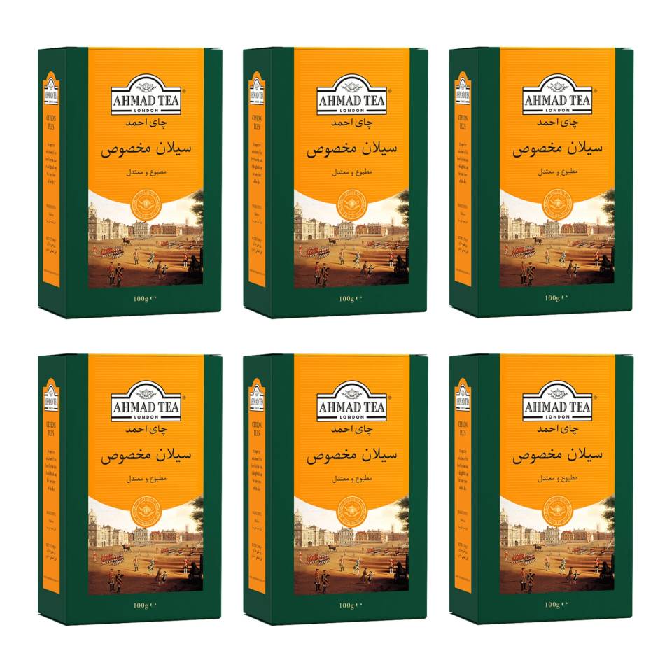 چای سیلان احمد - 100 گرم کارتن 6 عددی