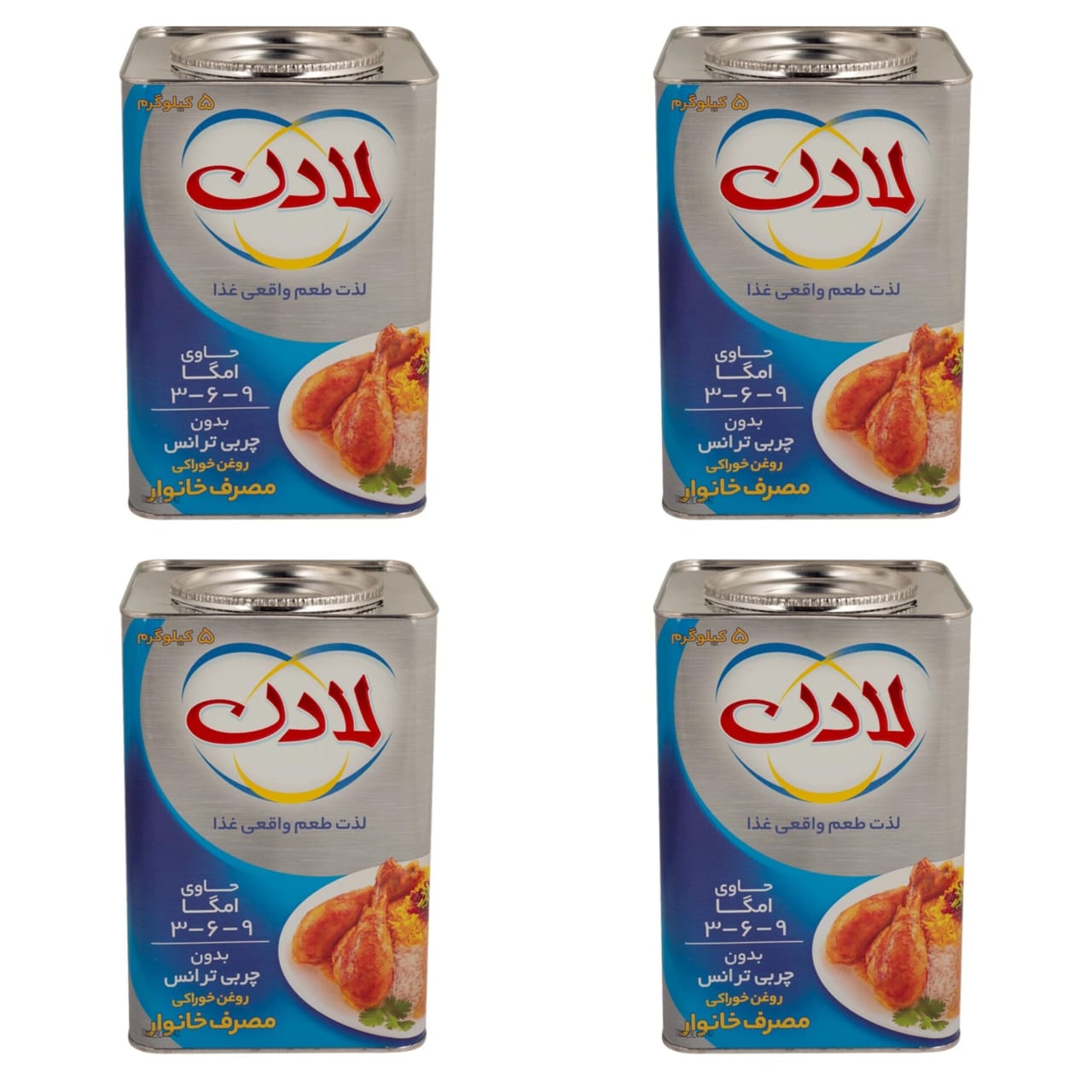 روغن نیمه جامد لادن - 5 کیلوگرم کارتن 4 عددی