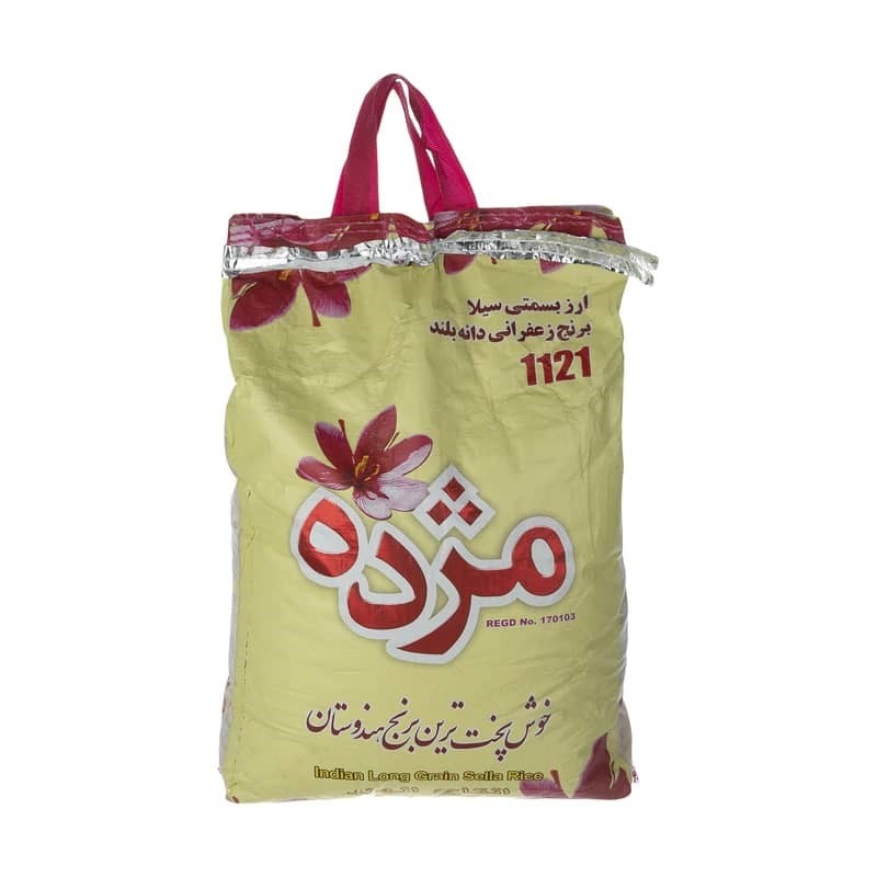 برنج هندی دانه بلند 1121 مژده - 10 کیلوگرم