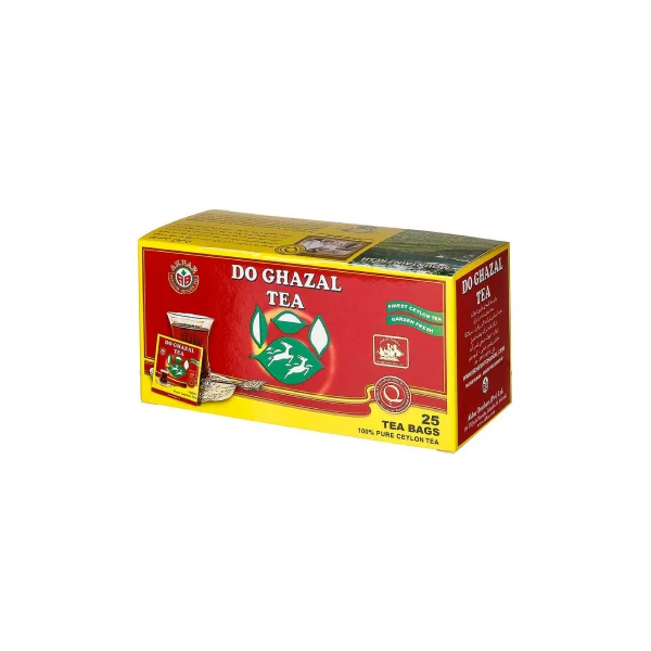 چای کیسه ای دو غزال مدل Pure - بسته 25 عددی کارتن 54 تایی