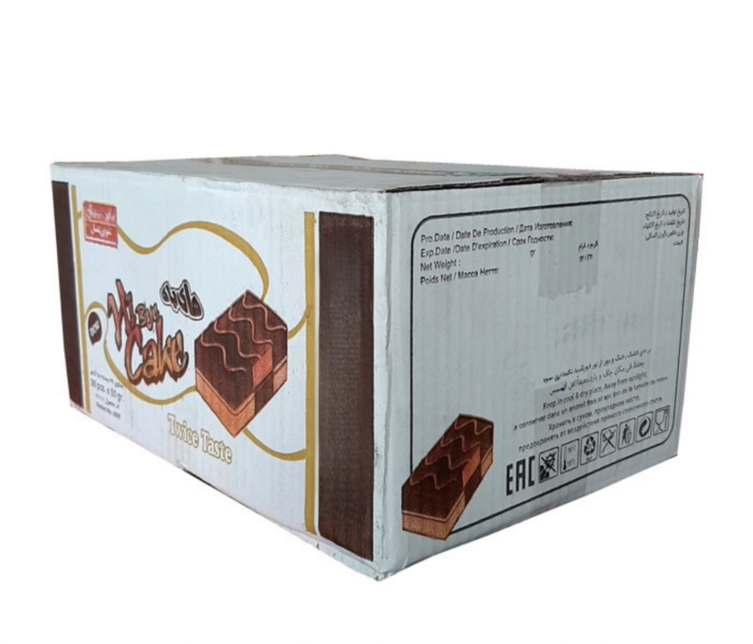 های کیک دو رنگ شیرین عسل - 50 گرم بسته 36 عددی