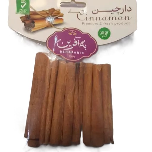 چوب دارچین بسته بندی به آفرین - 30 گرم بسته 2 عددی