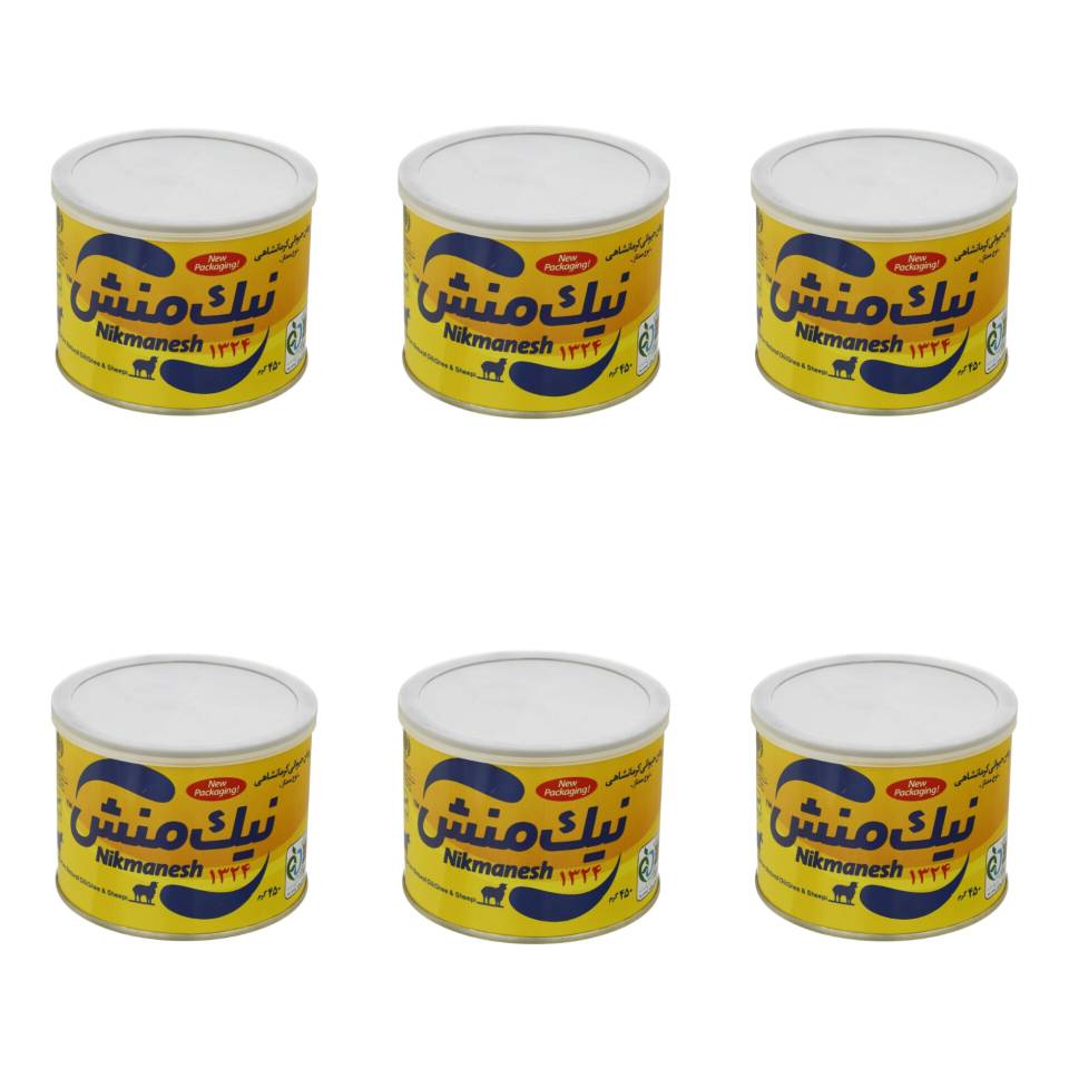 روغن حیوانی کرمانشاهی ممتاز نیک منش (گاوی و گوسفندی) (زرد) - 450 گرمی