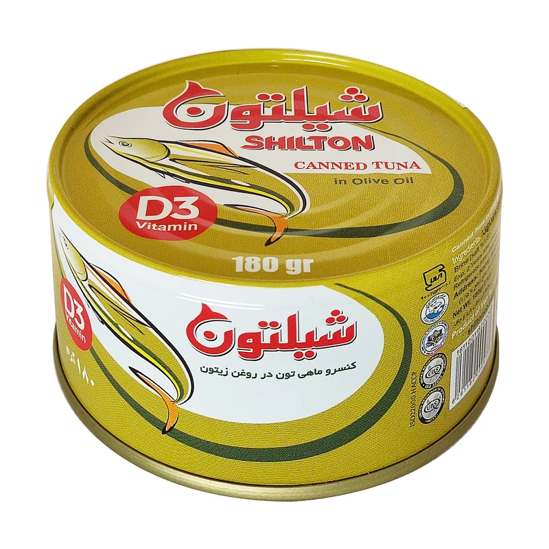 کنسرو ماهی تون در روغن زیتون شیلتون - 180 گرم کارتن 24 عددی