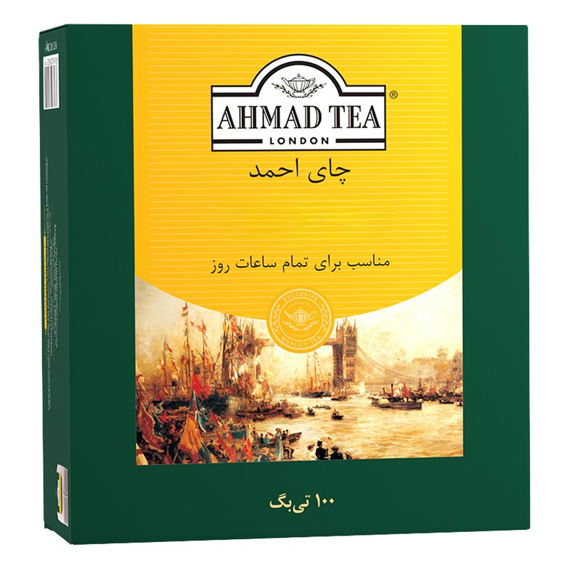 چای کیسه‌ای ساده مخصوص احمد - 200 گرم بسته 100 عددی