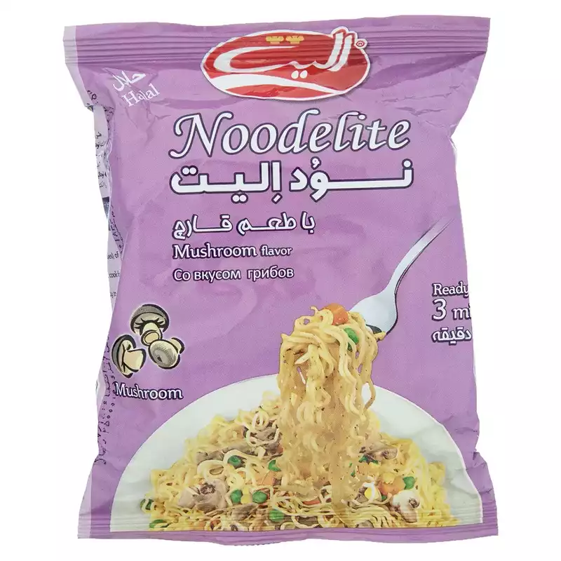 نودل با طعم قارچ الیت - 75 گرم بسته 5 عددی