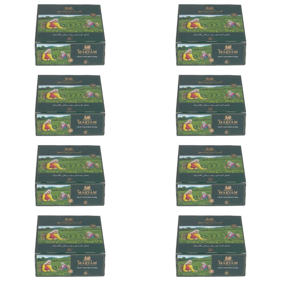 چای کیسه ای سیاه گل مریم 100 عددی - 200 گرمی