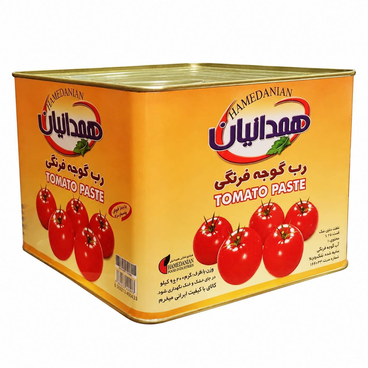 کنسرو رب گوجه فرنگی همدانیان - 9 کیلوگرم