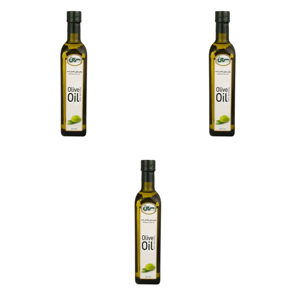 روغن زیتون پالایش شده سمن - 500 میلی لیتری