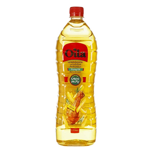 روغن سرخ کردنی بدون پالم اویلا - 1.5 لیتر