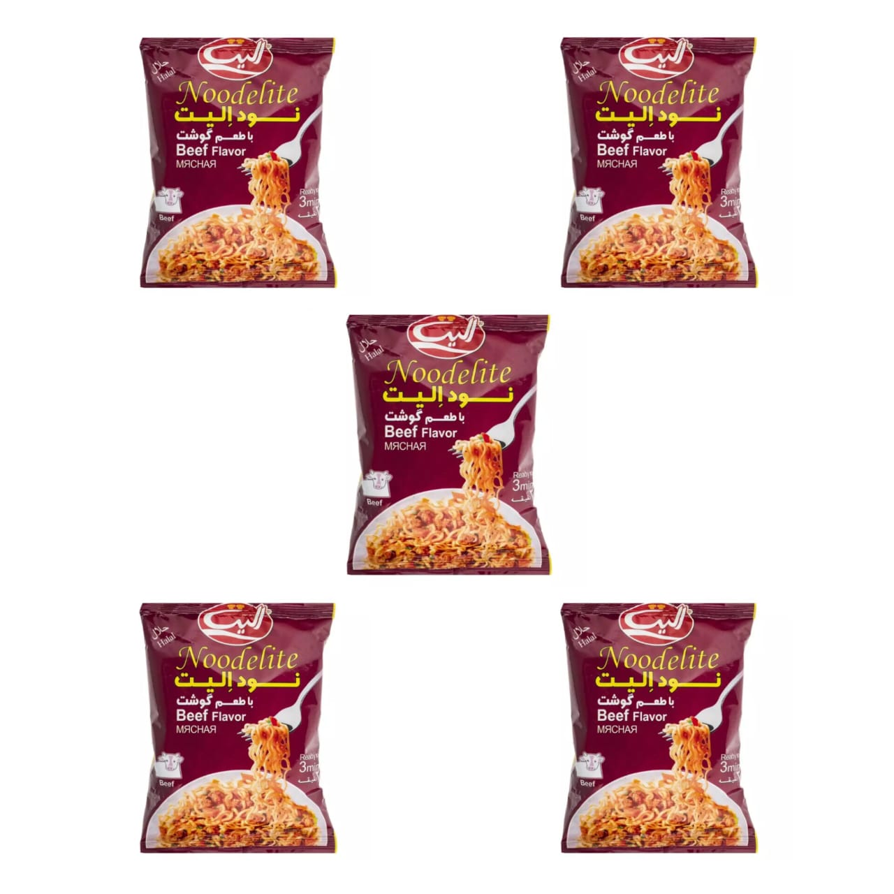 نودل با طعم گوشت الیت - 75 گرم