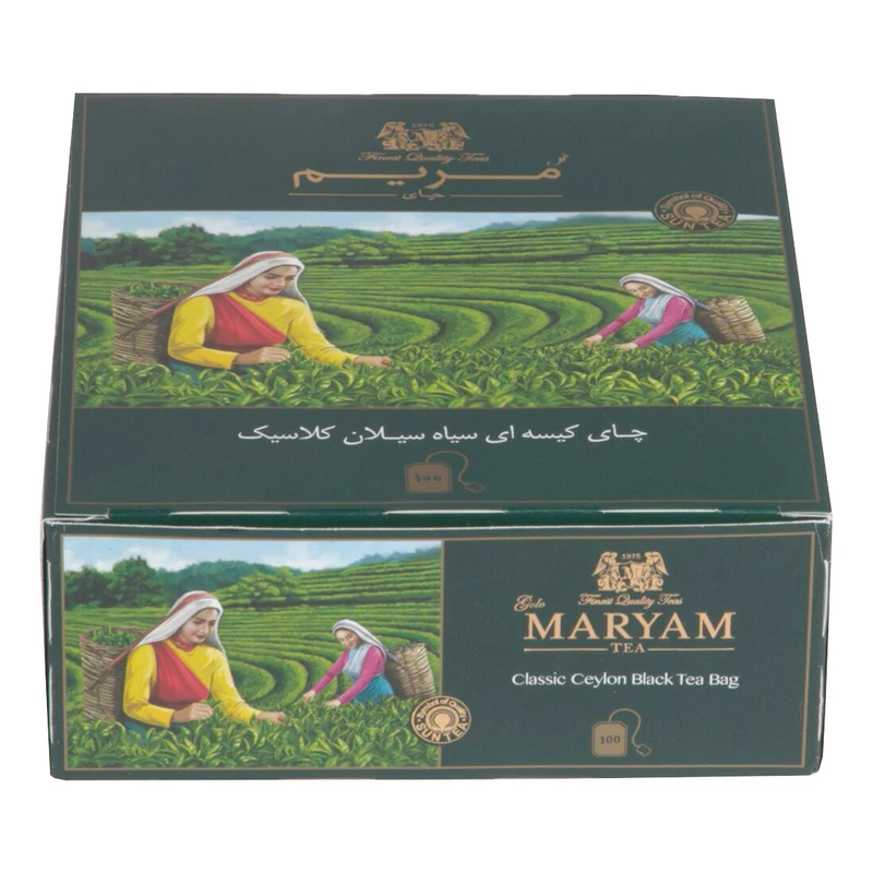 چای کیسه ای سیاه گل مریم 100 عددی - 200 گرم