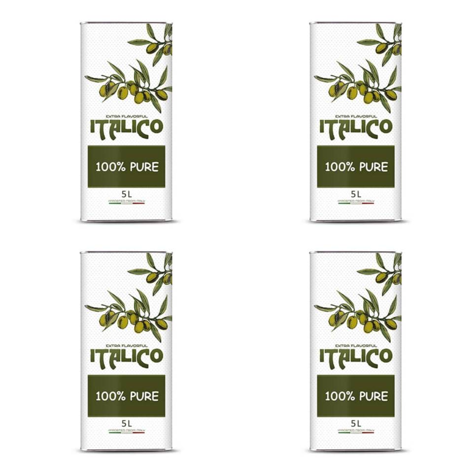 روغن زیتون تصفیه شده اصل ایتالیکو - 5 لیتر 4 حلب