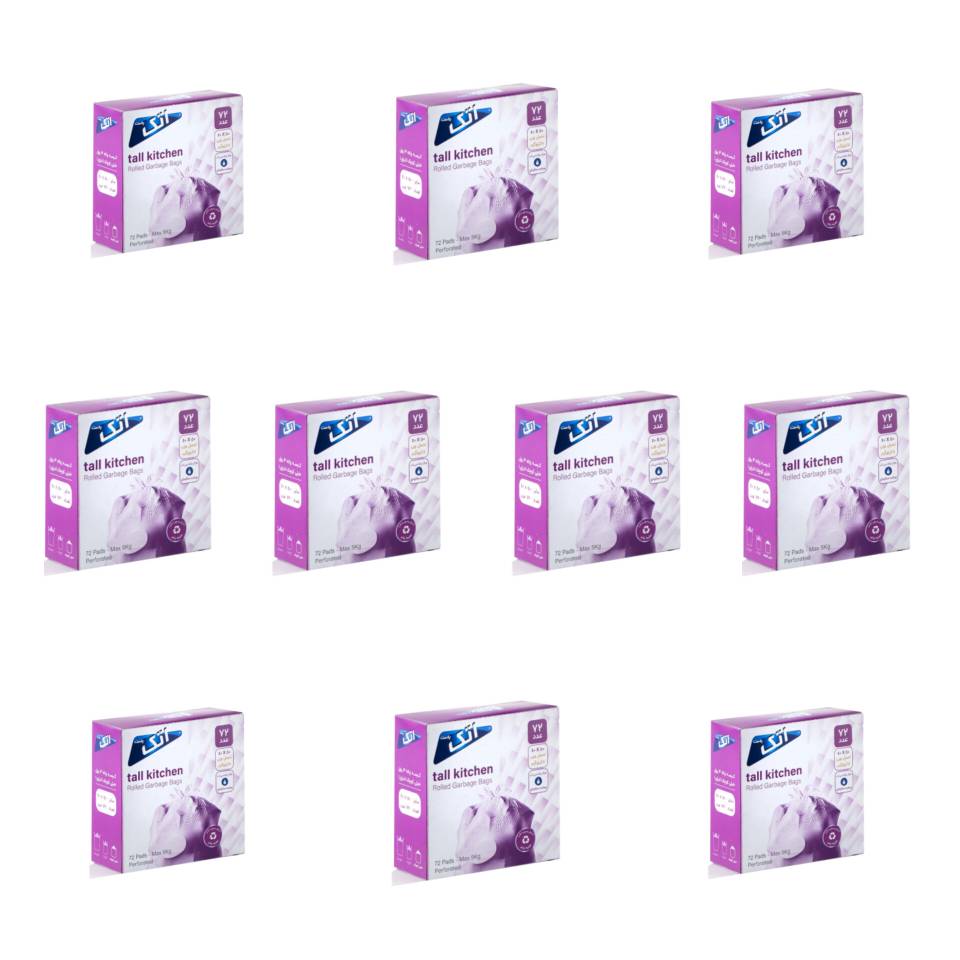 کیسه زباله اتک پلاست مدل اداری سایز 50*40 - بسته 72 عددی