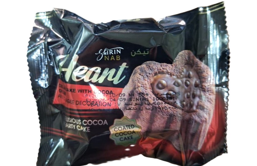 کاپ کیک قلبی شیرین ناب - 55 گرم بسته 24 عددی