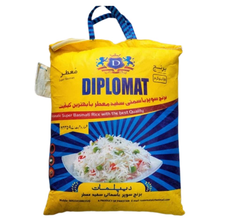 برنج پاکستانی معطر دیپلمات - 10 کیلوگرم