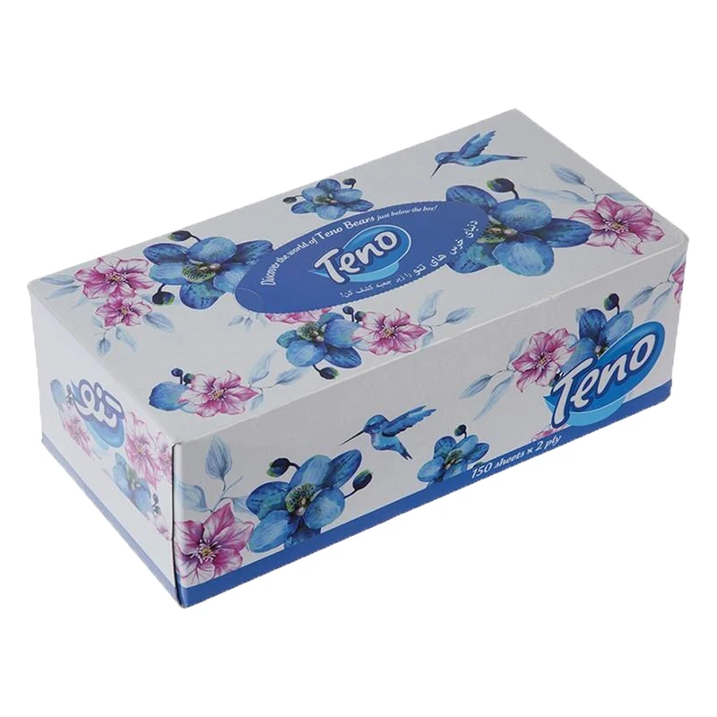 دستمال کاغذی جعبه ای تنو 150 برگ