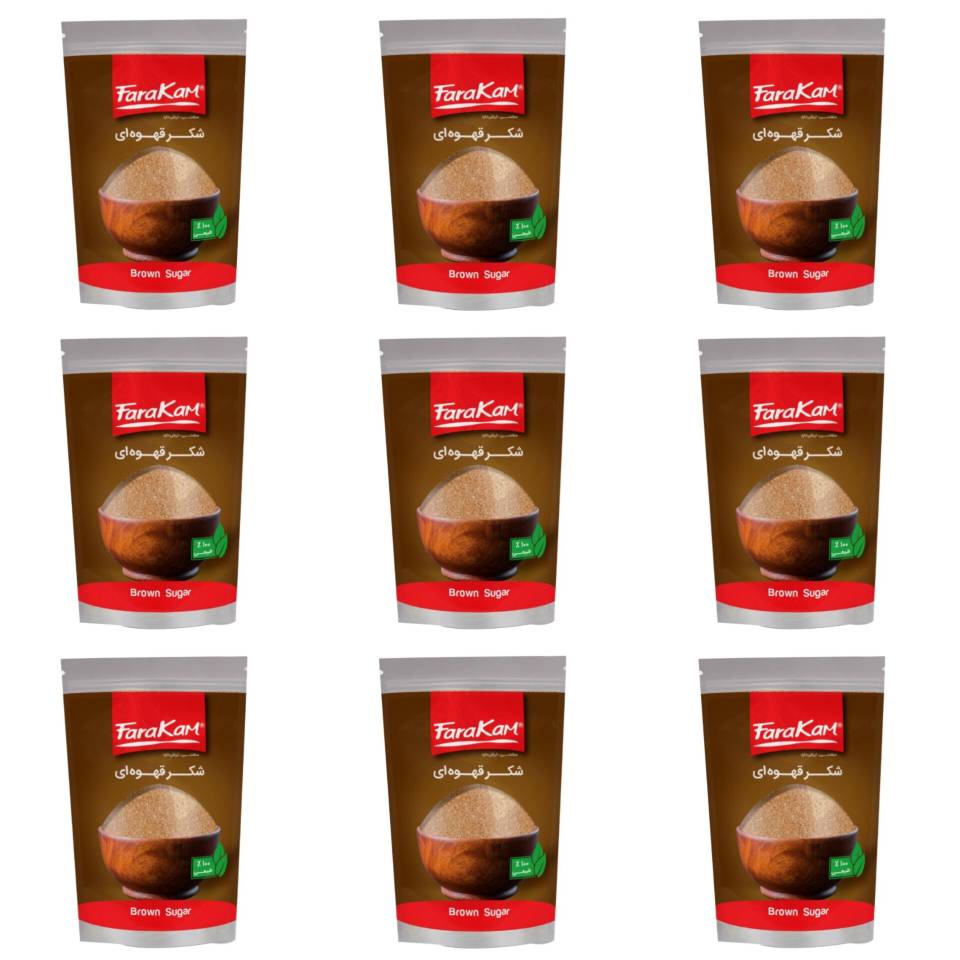 شکر قهوه ای فراکام - 500 گرمی