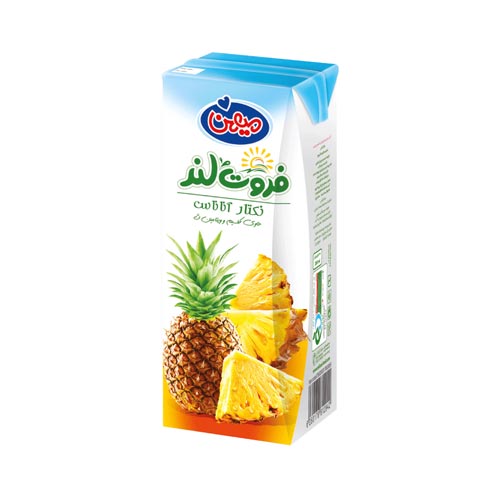 آبمیوه پاکتی آناناس میهن - 200 میلی لیتر 36 عددی