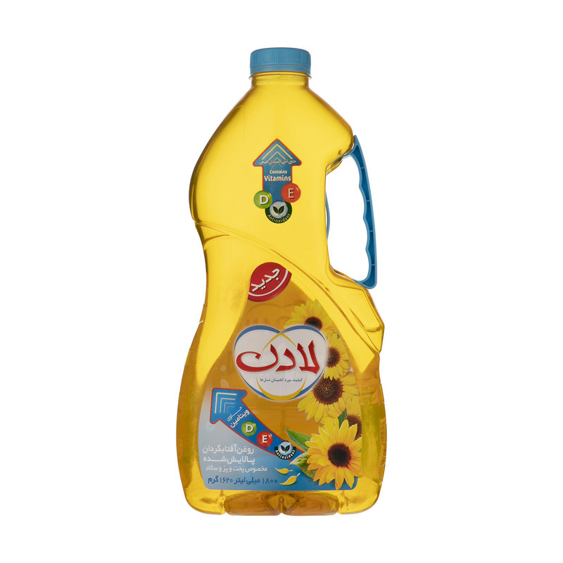 روغن مایع آفتابگردان ویتامینه لادن - 1.8 لیتر کارتن 6 عددی