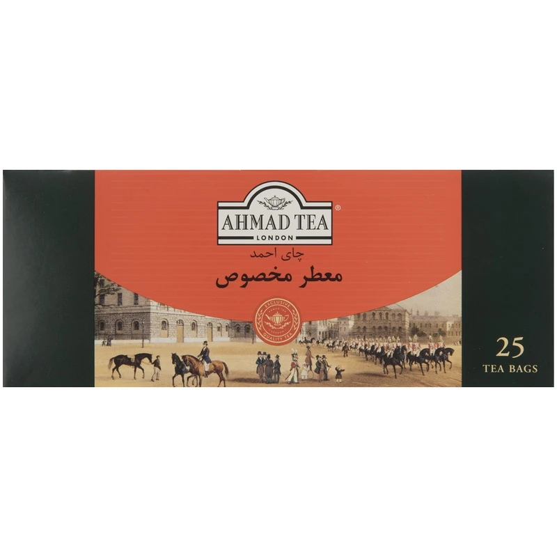 چای کیسه‌ای معطر مخصوص احمد - بسته 25 عددی کارتن 12 تایی