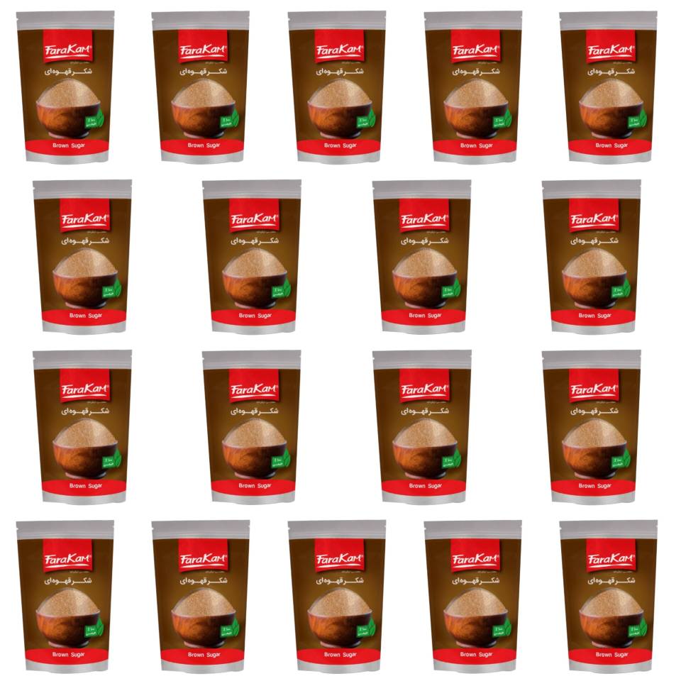 شکر قهوه ای فراکام - 500 گرمی