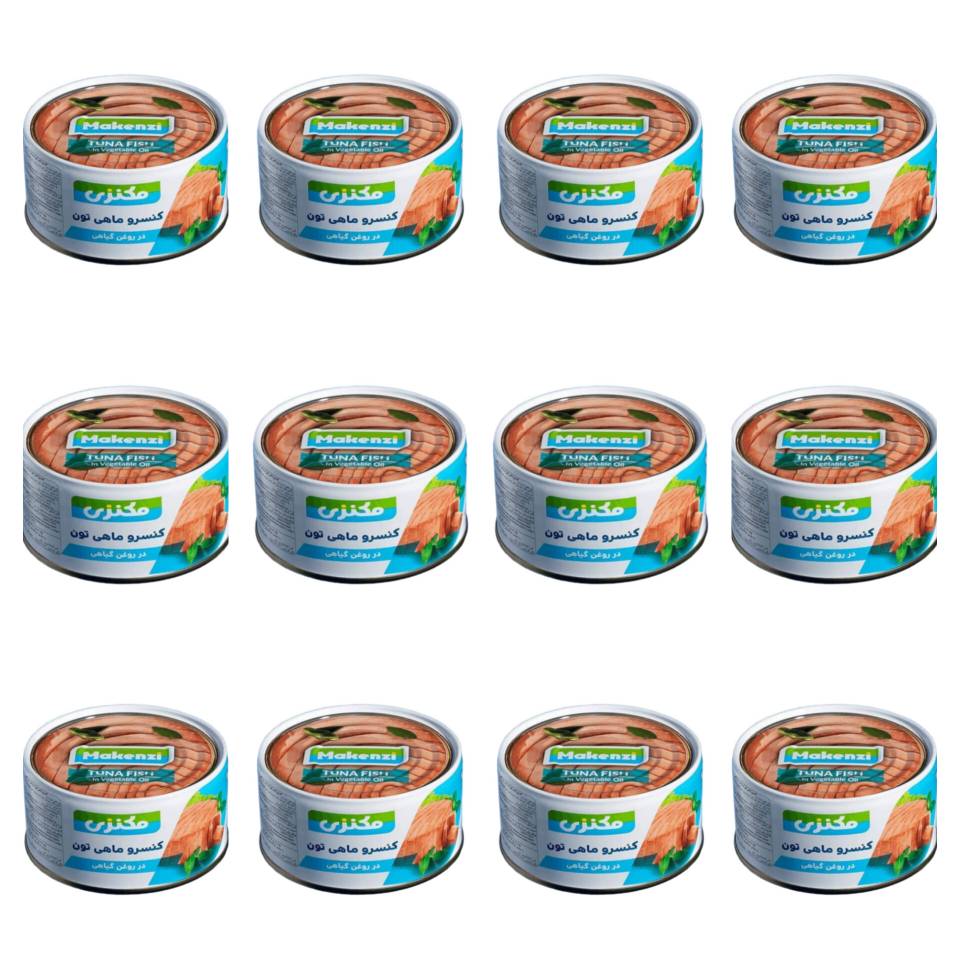 کنسرو ماهی تون در روغن گیاهی مکنزی