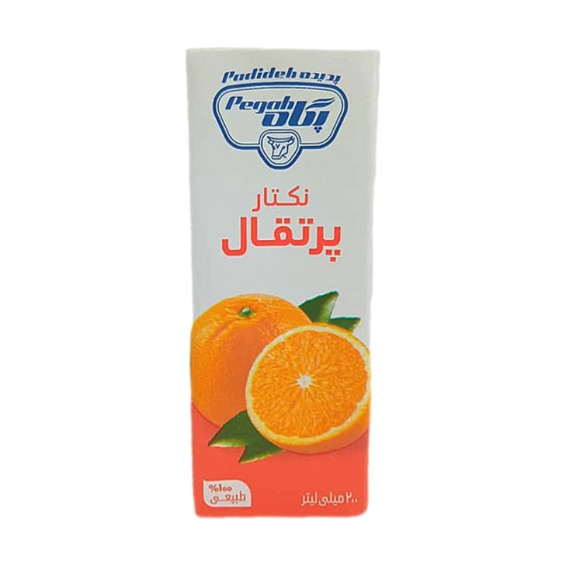 آبمیوه پاکتی پرتقال پگاه - 200 میلی لیتر 36 عددی