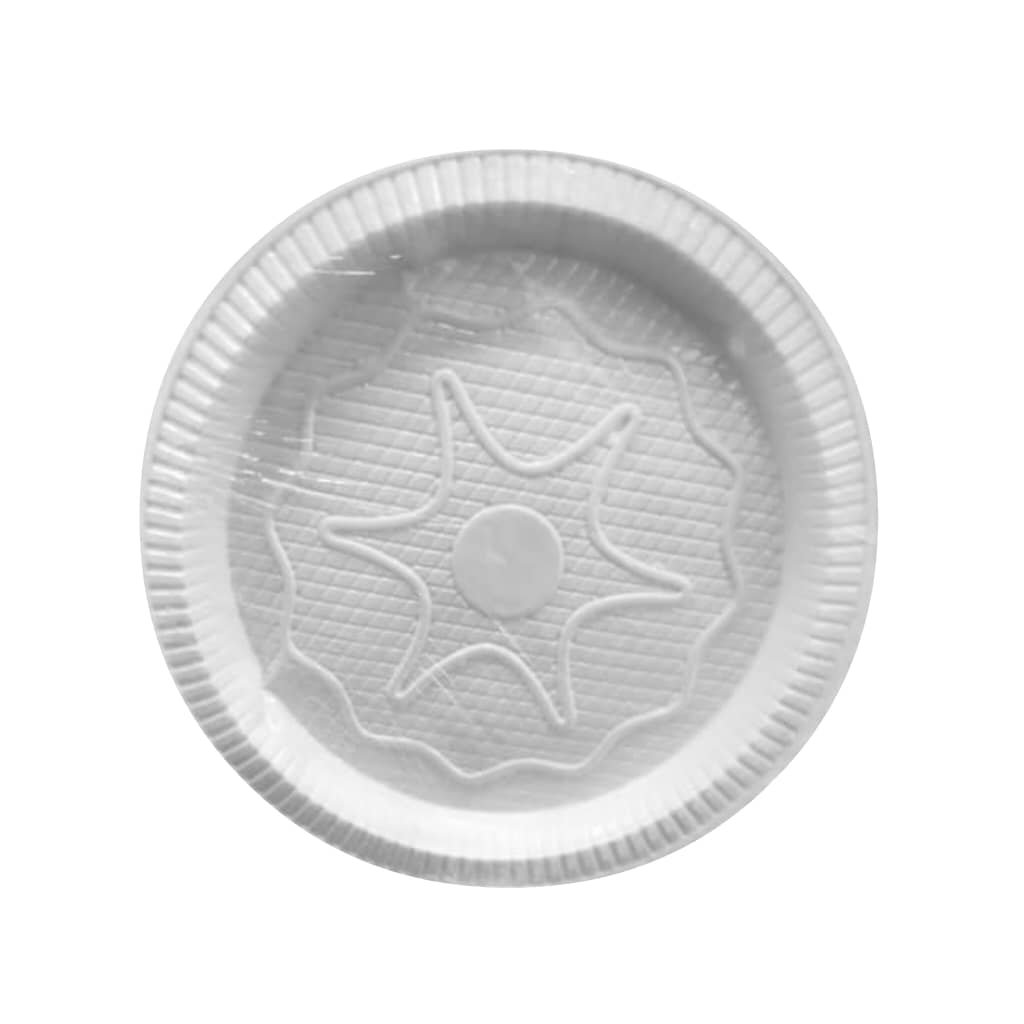 بشقاب پیش دستی یکبار مصرف سفید - بسته 100 عددی