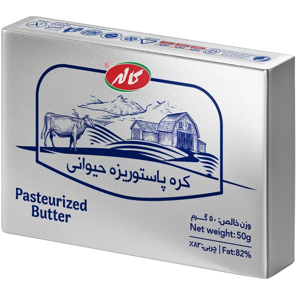 کره حیوانی پاستوریزه کاله - 50 گرم بسته 24 عددی