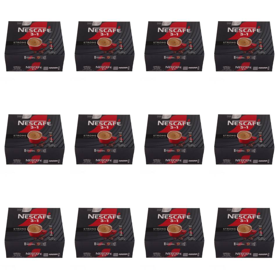 کافی میکس استرانگ 3 در 1 نسکافه - 20 گرم بسته 24 عددی کارتن 12 تایی