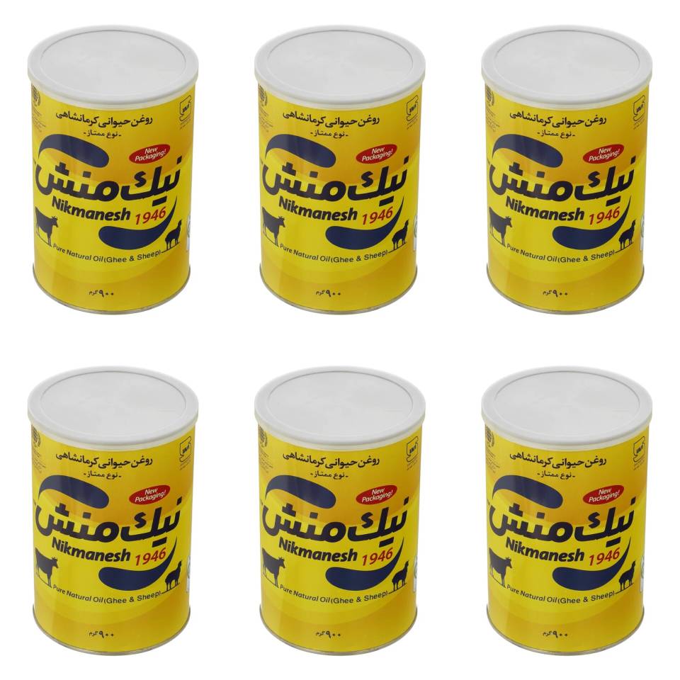 روغن حیوانی کرمانشاهی ممتاز نیک منش(گاوی و گوسفندی) (زرد) - 900 گرمی