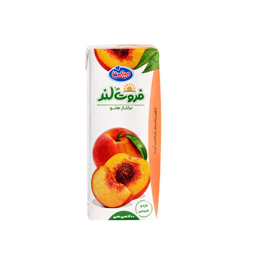 آبمیوه پاکتی هلو میهن - 200 میلی لیتر 36 عددی