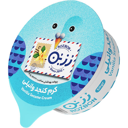کرم کنجد وانیلی تک نفره رزبن - 50 گرم