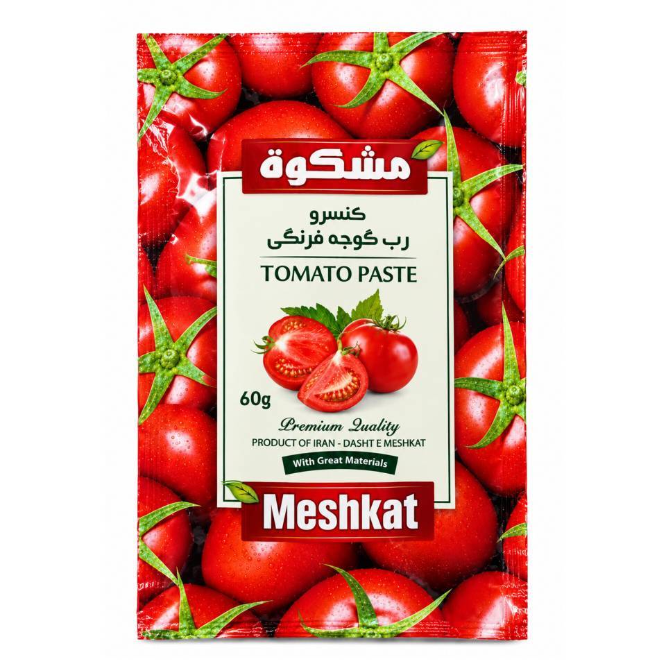 رب گوجه فرنگی تک نفره مشکوة - 60 گرم 24 عددی