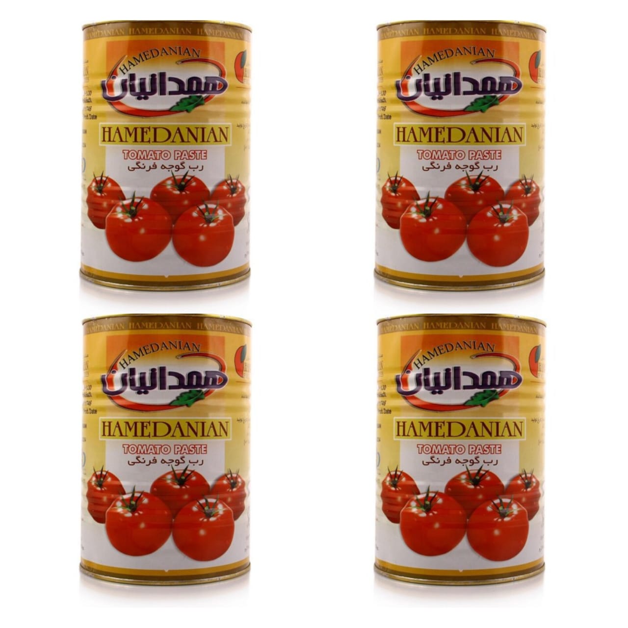 کنسرو رب گوجه فرنگی همدانیان - 4.5 کیلوگرم کارتن 4 عددی