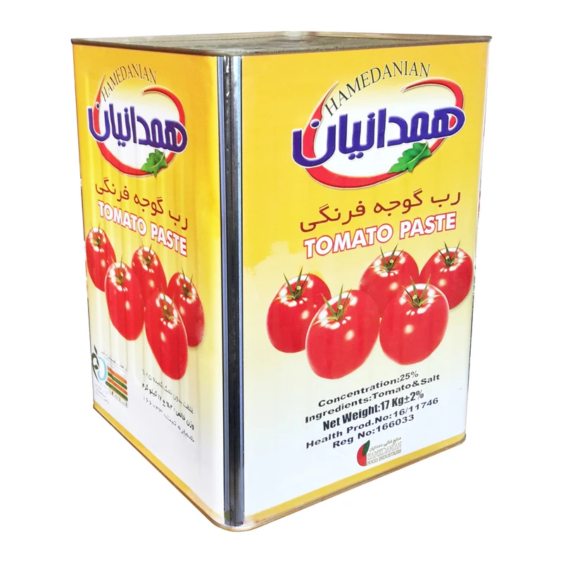 کنسرو رب گوجه فرنگی همدانیان - 17 کیلوگرم 5 حلب
