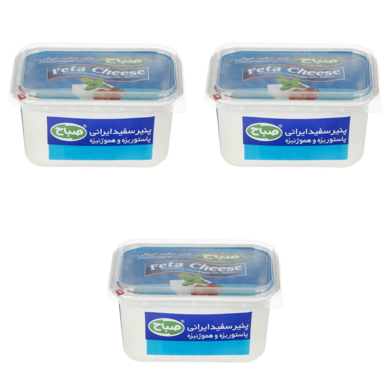 پنیر سفید ایرانی صباح - 400 گرم پک 3 عددی