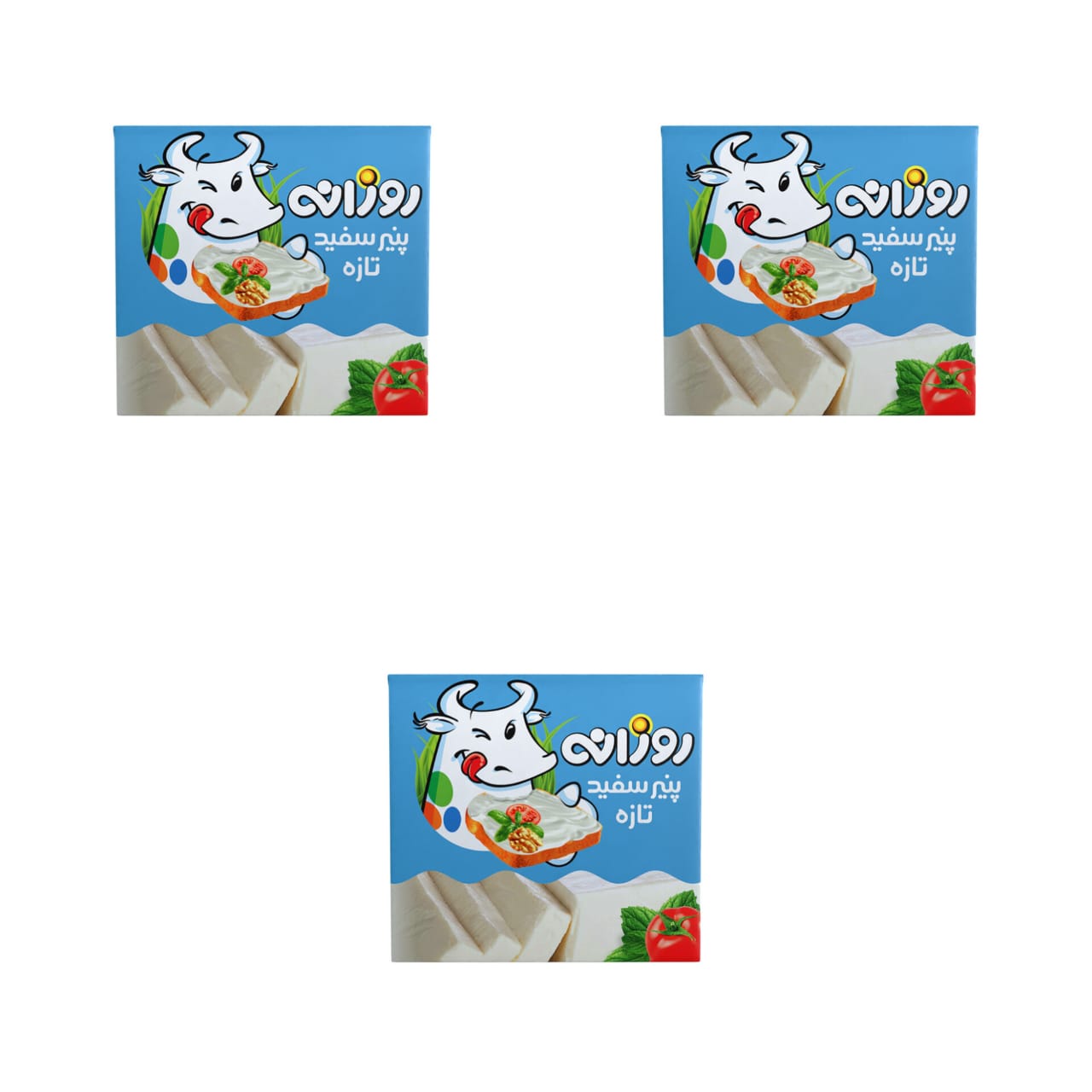 پنیر سفید تازه روزانه - 510 گرم پک 3 عددی