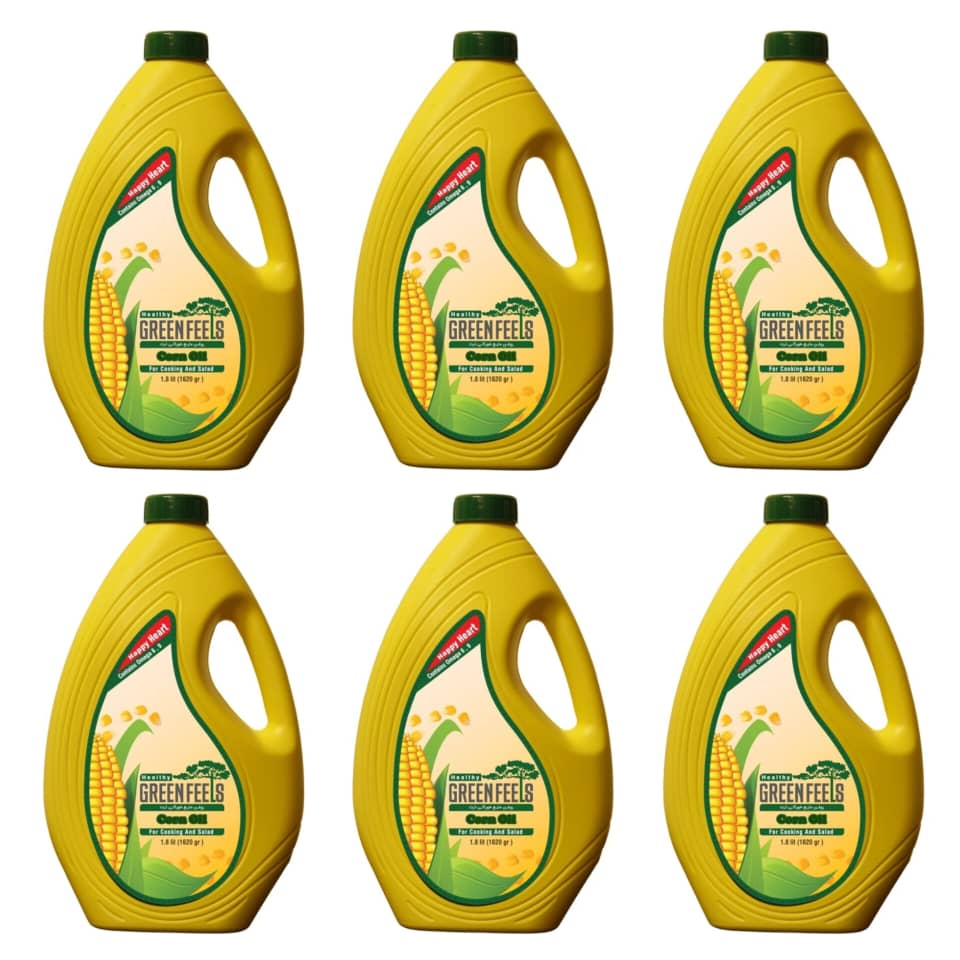 روغن ذرت هلثی گرین فیلز - 1.8 لیتر کارتن 6 عددی