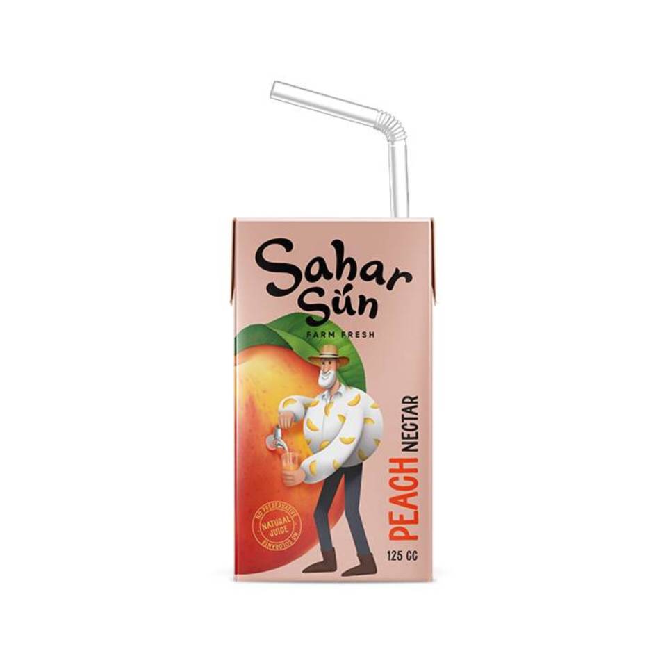 آبمیوه هلو سحر سان 125 میل - 27 عددی