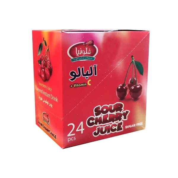 پودر شربت فوری آلبالو فلونیا - بسته 24 عددی